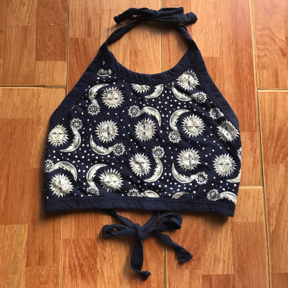 Sun and Moon Halter Top size small