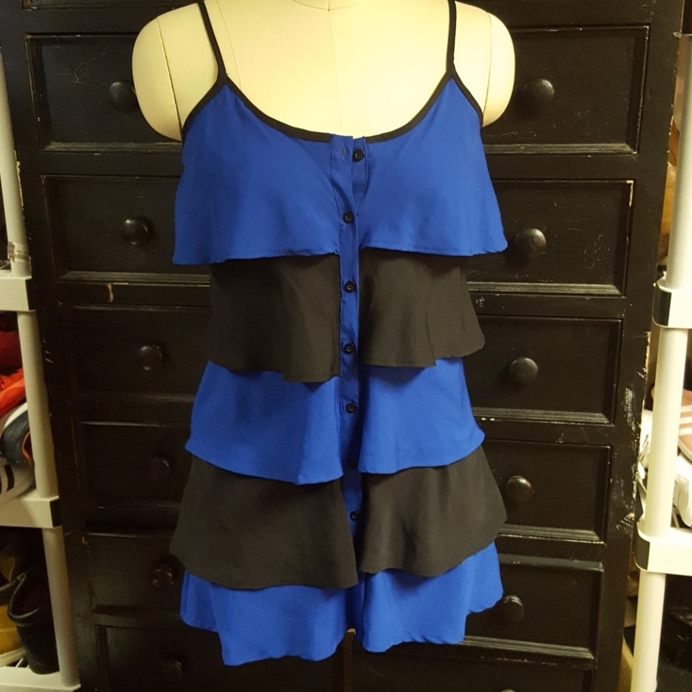 Tiered ruffle top