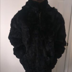 Rabbit fur coat