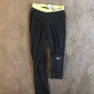 Striped Nike Pro Leggings