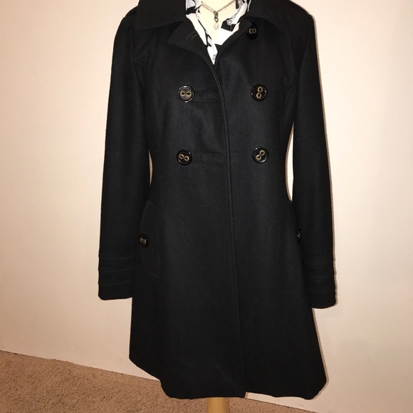 Black double breasted “ pea coat” - Picture 3 of 3