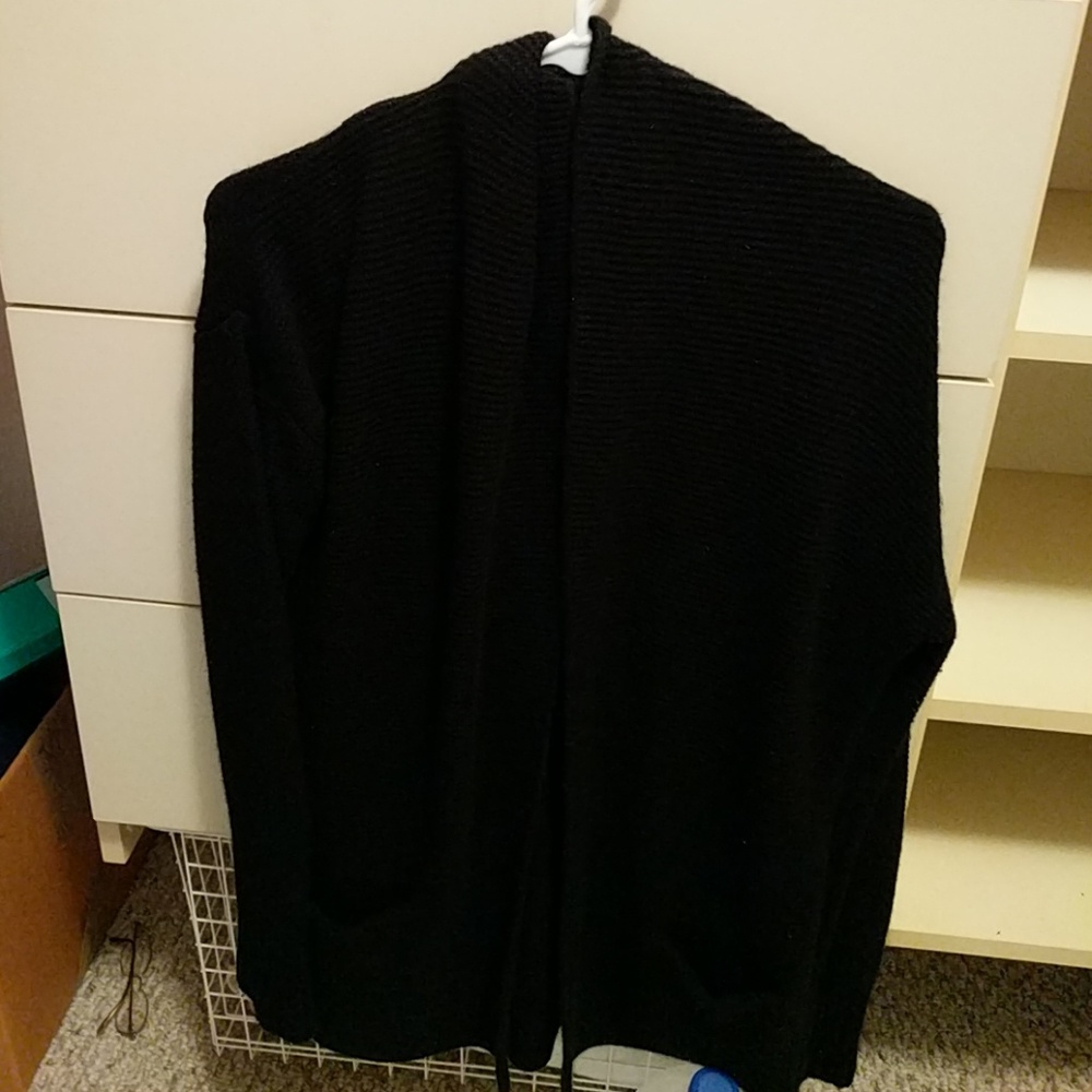Open Cardigan Black