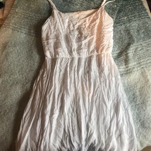 White summer dress with lace