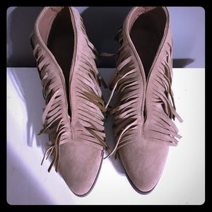 COCONUTS Fringe Booties