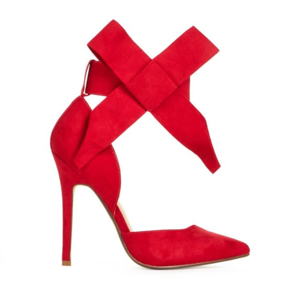 JustFab Hadley Bow Heels NWT size 10