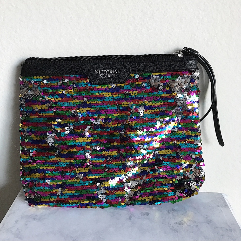 Victoria’s Secret Sequined Pouch/Travel Bag