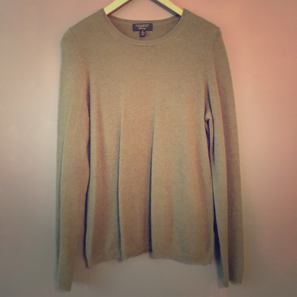 Olive cashmere sweater