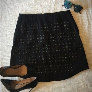Black Denim Coach Designer Skirt