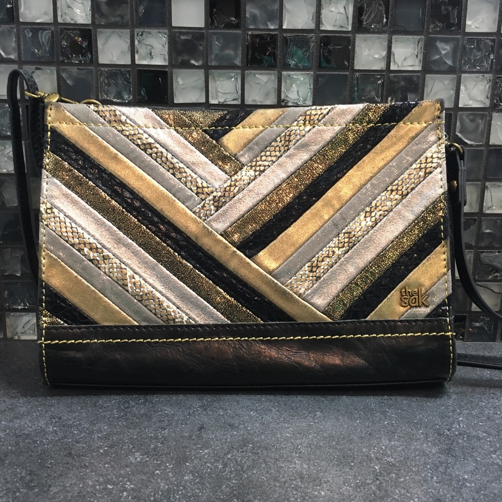 The Sak gold and silver crossbody
