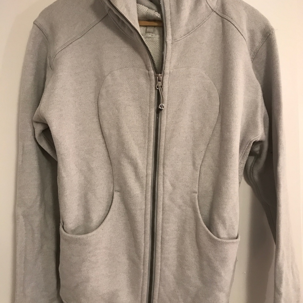 Cozy Gray-Blue Lululemon Scuba Hoodie!!