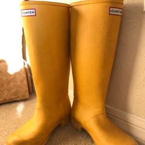 Hunter Rain Boots Yellow