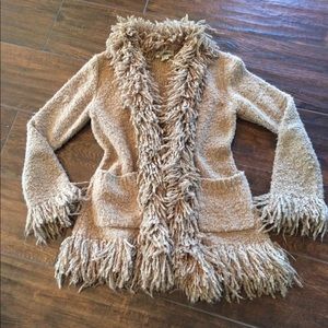 Sweater Coat Small - Camel color