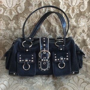 Kathy Van Zeeland Studded Satchel handbag