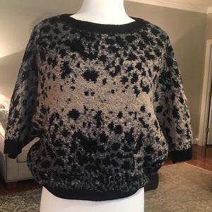 Anthropologie Leopard Dolman Sweater