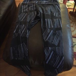 Exercise pants,  light purplish blue , navy