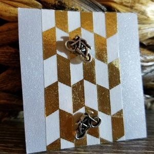 Cute tiny bike earrings