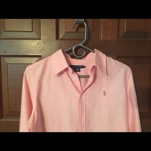 EUC Ralph Lauren Pink Blouse