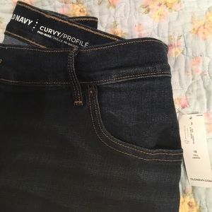 Old Navy Curvy/profile mid rise skinny jeans