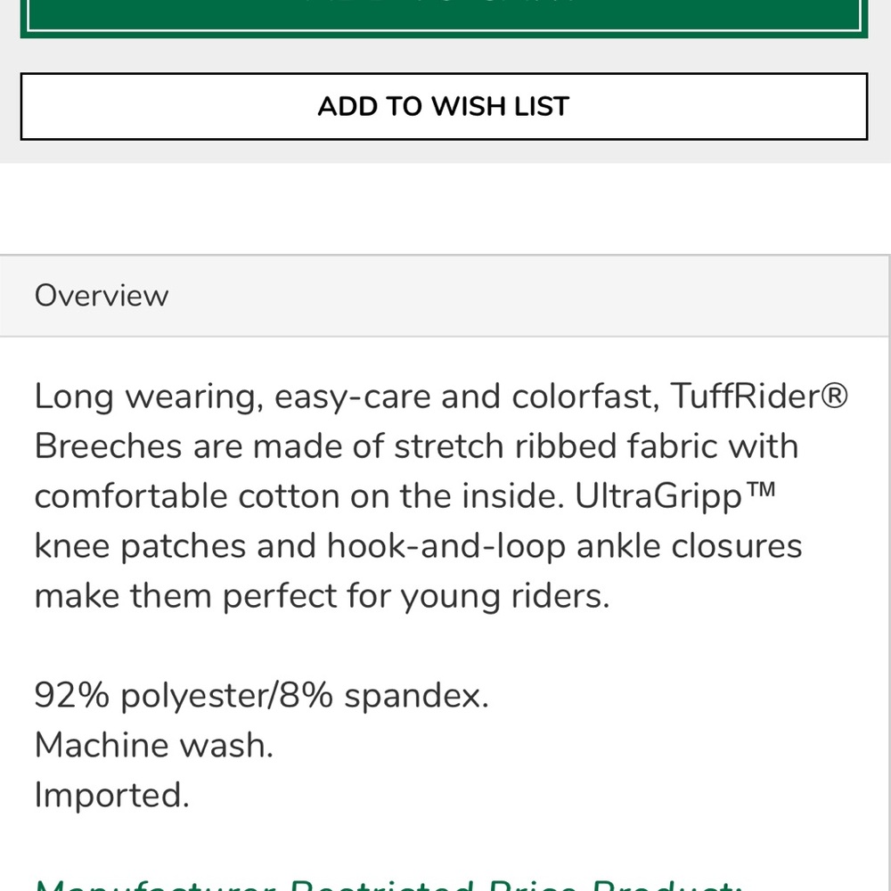 Tuff Rider breeches - Picture 5 of 5