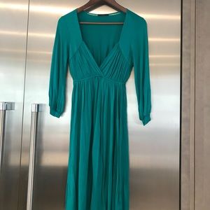 Turquoise jersey dress from Soprano.