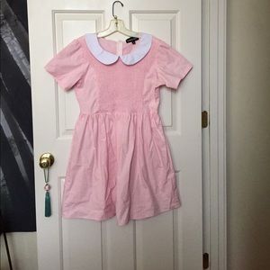 Pink Frock with Peter Pan collar