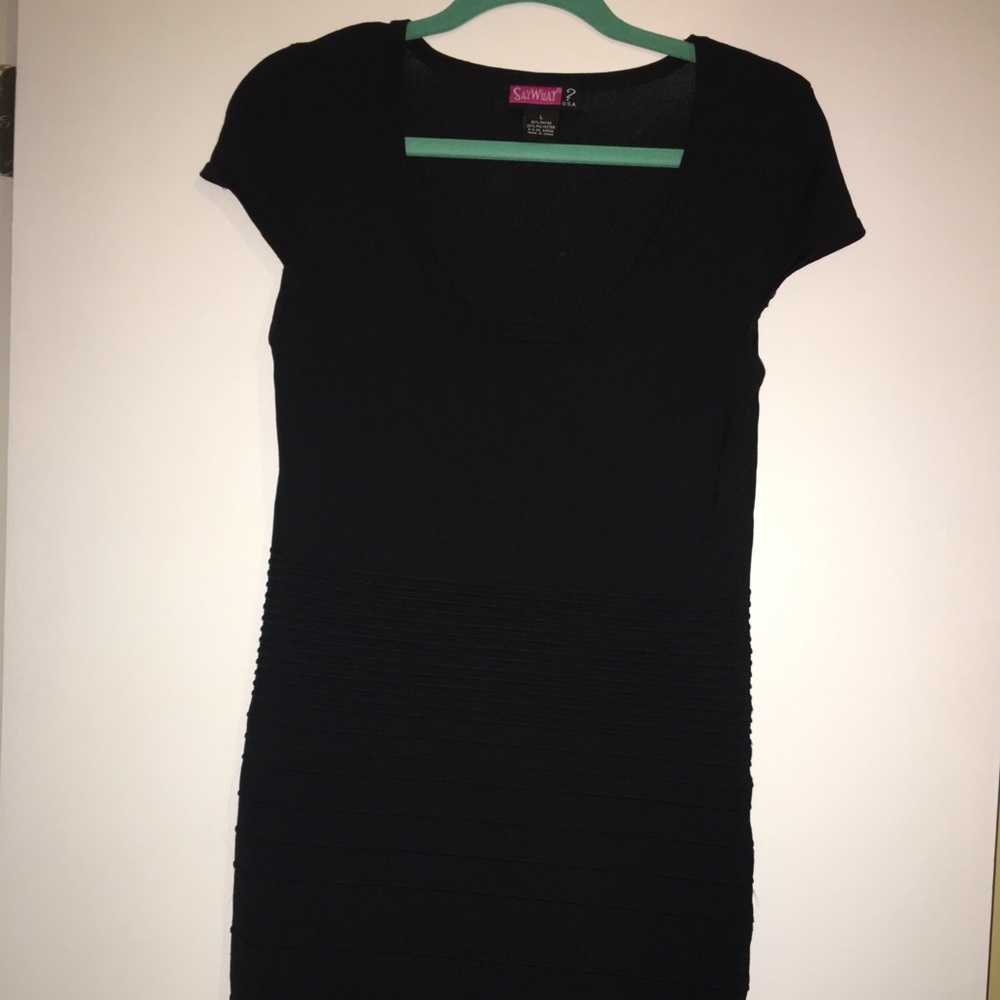 Black bandage dress