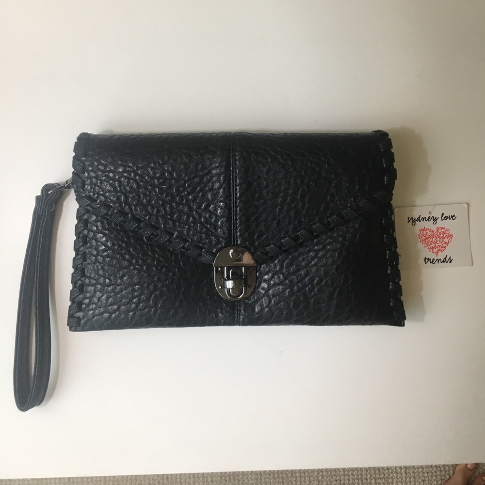 Sydney Love Leather Envelope Convertible Clutch