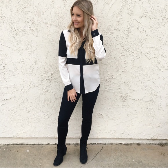 Ivanka Trump Tops - Ivanka Trump Block Print Blouse
