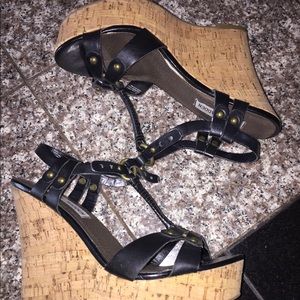 Size 6 black Steve Madden wedges