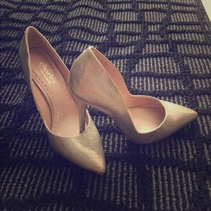 Charles and David Silver Pumps
