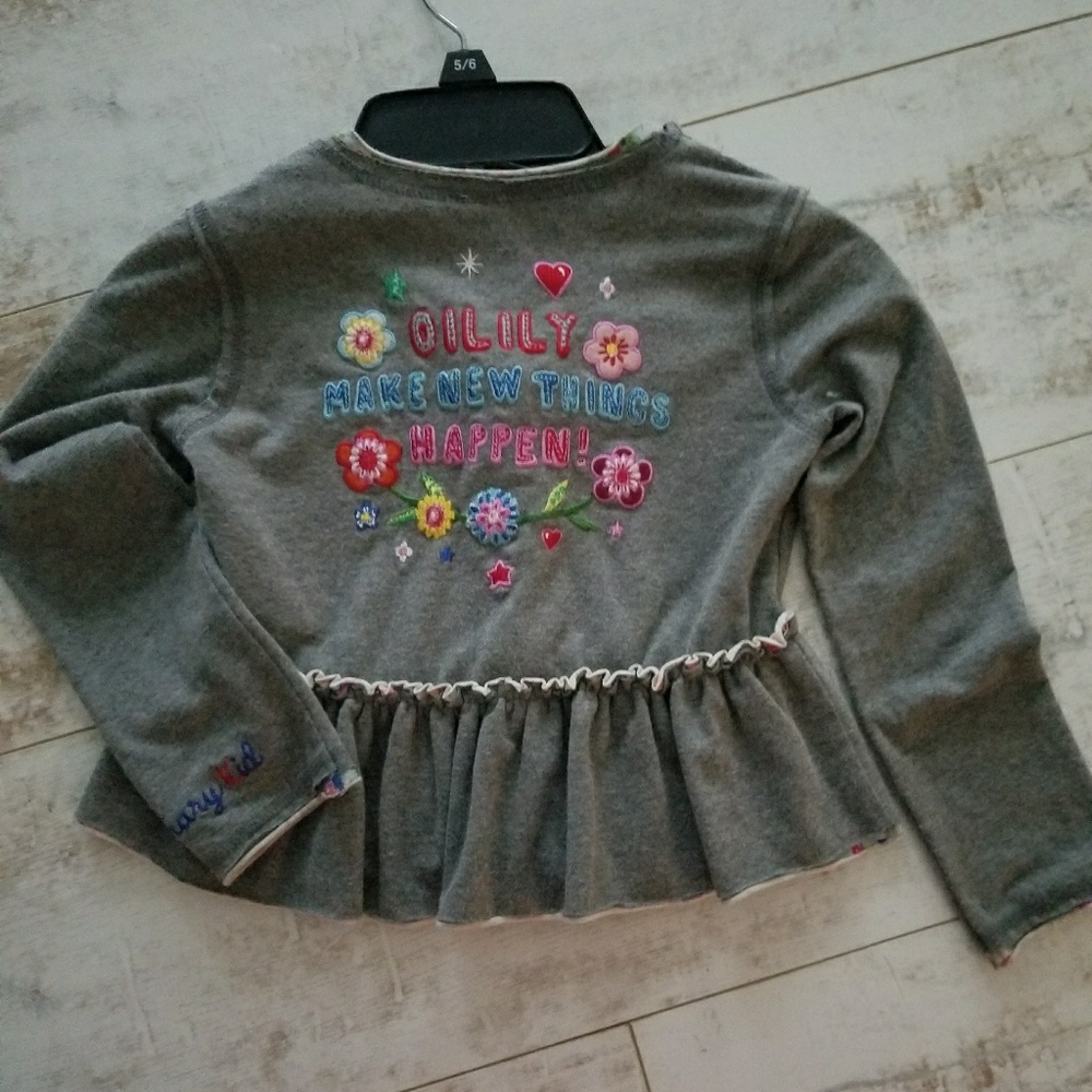 Oilily girls top shrug sz EU 104, US 4