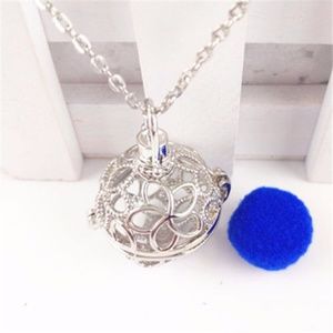 Silver Essential Oils Diffuser Locket Necklace