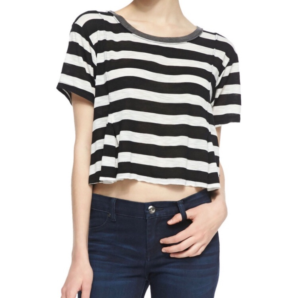🆕NWOT {We the Free} Striped Crop Tee