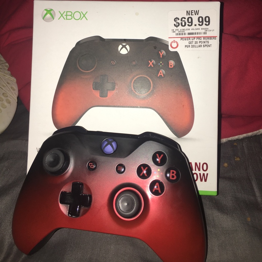 Xbox one volcano red modded controller