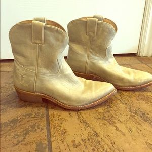 Frye 77816 Billy Short Leather Sand Gray Boots