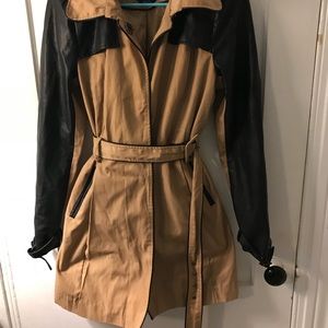 Long Bebe faux leather jacket