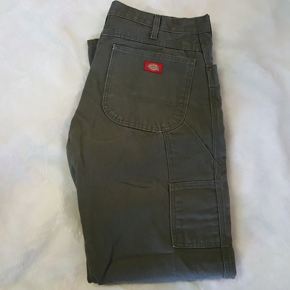 dickies green carpenter pants
