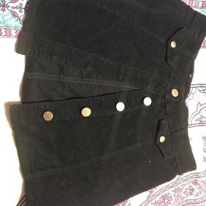 Button down navy skirt