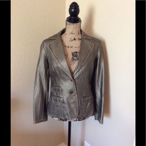 Chic Metallic Sheen Jacket