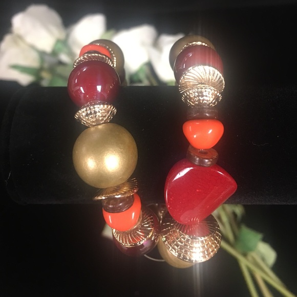 Catherine's Fall color plus sized stretch bracelet - Picture 5 of 5