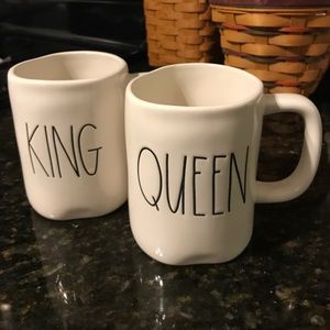 Rae Dunn King & Queen Mug Set of 2