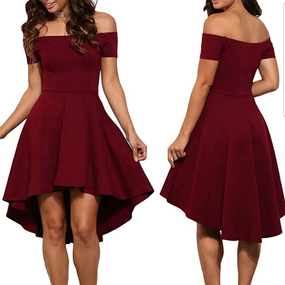 RED SKATER DRESS - Picture 2 of 4