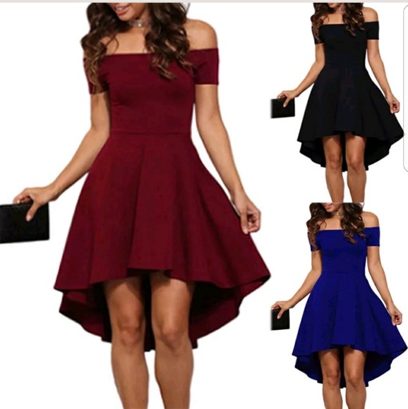 RED SKATER DRESS - Picture 3 of 4