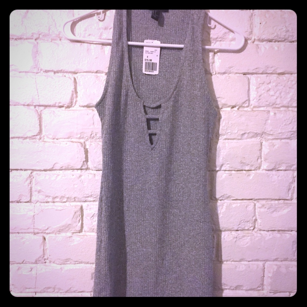 Grey mini dress