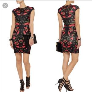 McQ Alexander McQueen Butterfly Bodycon Dress XS