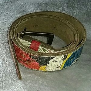 Vintage Leather Belt wt. Designs