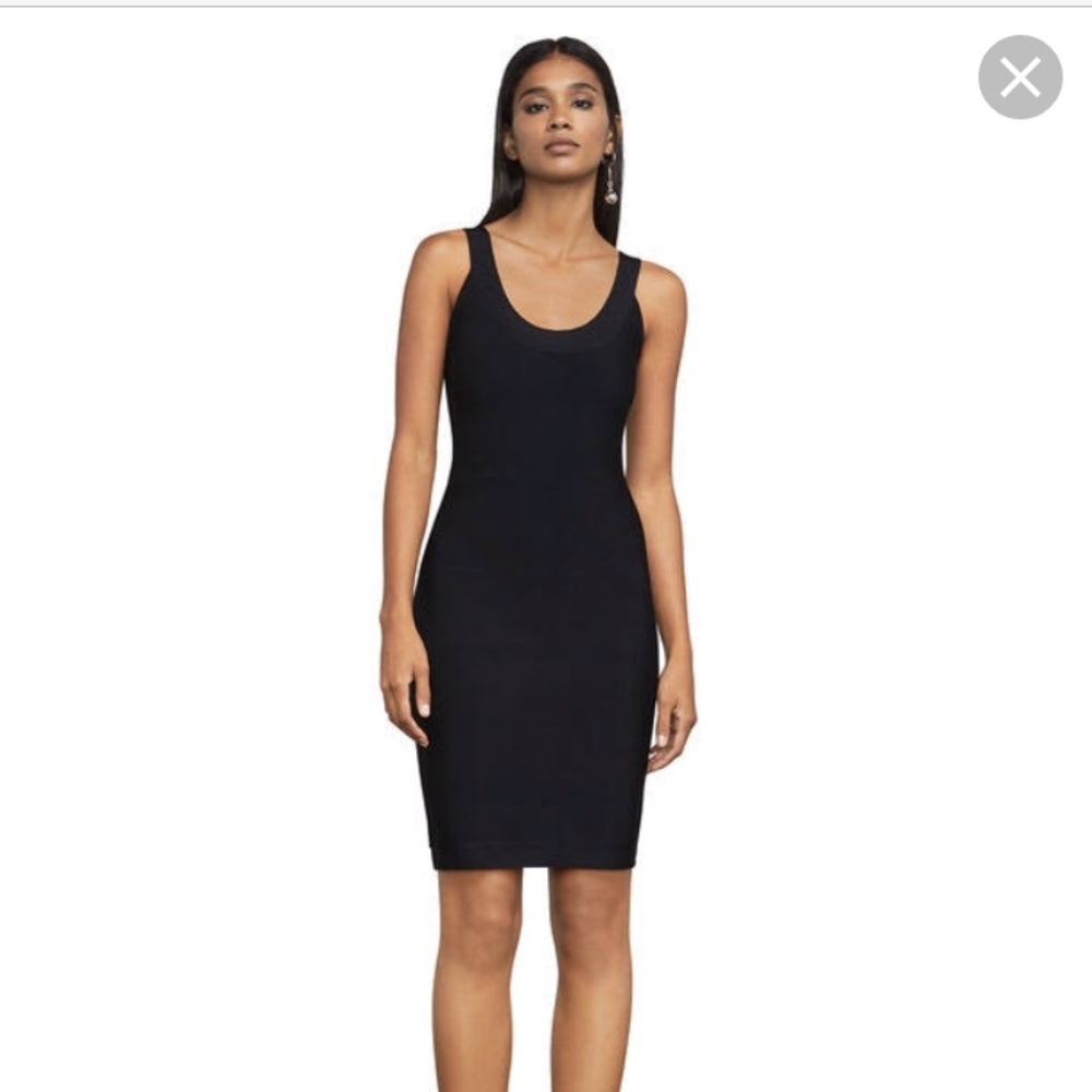 BCBGmaxazria “Caspar” black bandage dress