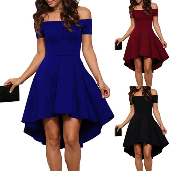 BLUE SKATER DRESS - Picture 2 of 3