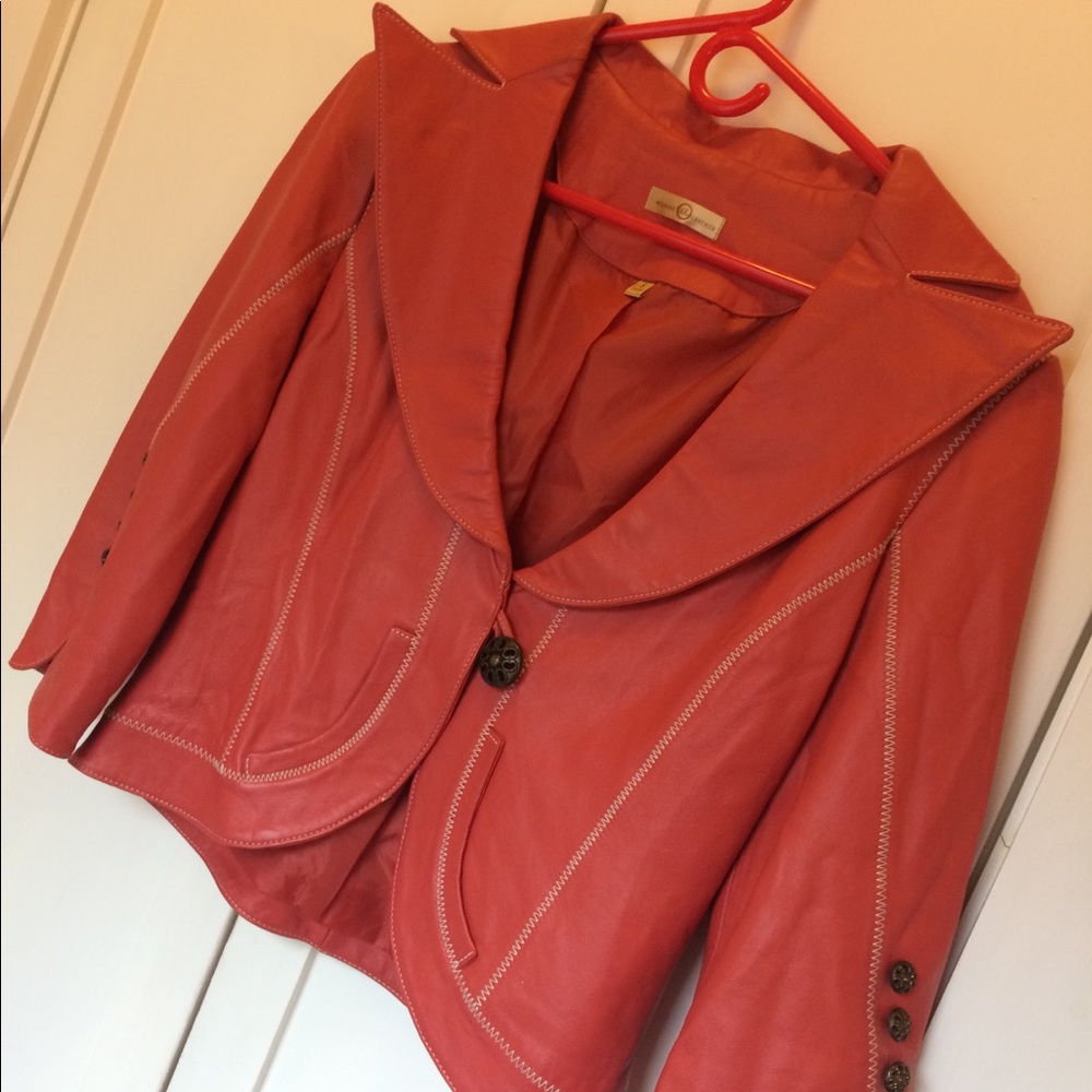 Wilson’s Leather Terra Cotta Orange jacket size S