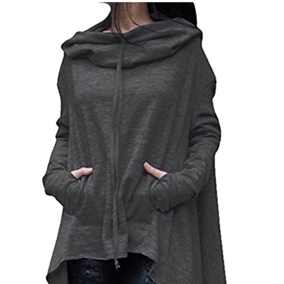 FLASH SALE A New, Warm, long hoody with pockets L - Picture 2 of 7